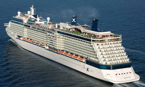 Exterior of Cruise Ship Celebrity Solstice