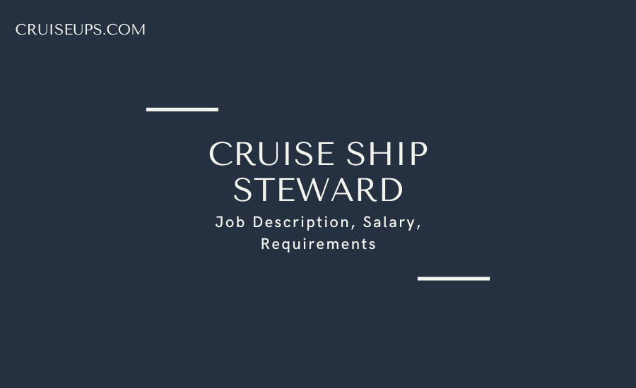 what is a cruise ship steward