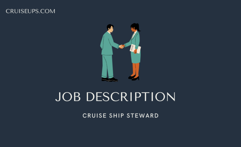 duties and responsibilities of cabin steward in cruise ship