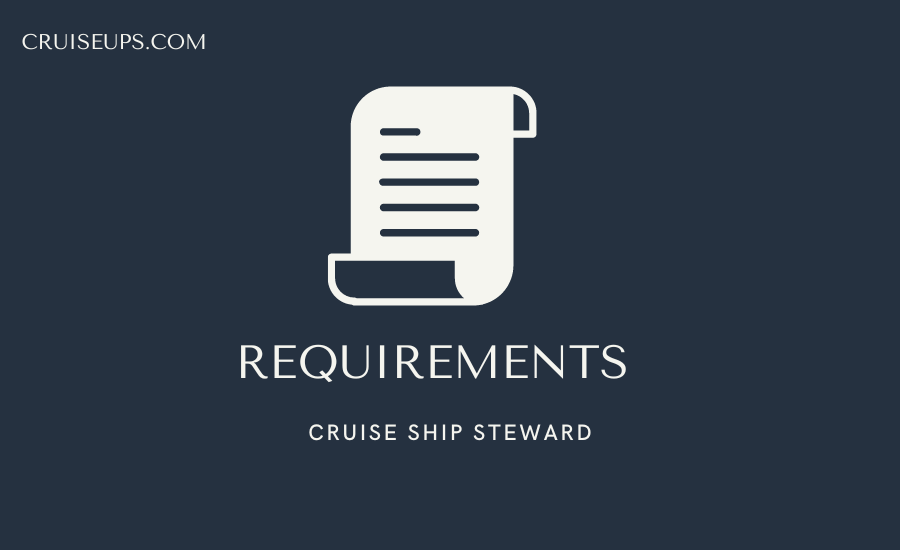 cruise steward job requirements