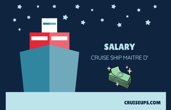 cruise ship maitre d salary